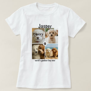 T-shirt Photo personnalisé et texte personnalisé pour chie