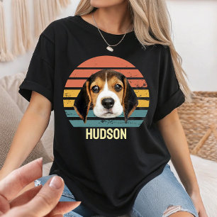 T-shirt Photo personnalisé vintage années 90 chien rétro P