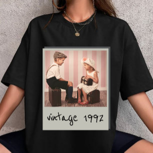 T-shirt Photo personnalisé vintage et année personnalisée