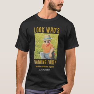 T-shirt Photo personnalisé vintage pour anniversaire perso