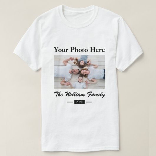 T-shirt Photo personnalisée (Design devant)