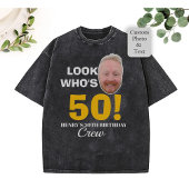 T-shirt Photo personnalisée 50e anniversaire visage T-shir