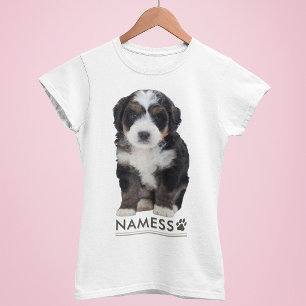 T-shirt Photo personnalisée avec le nom de votre chien