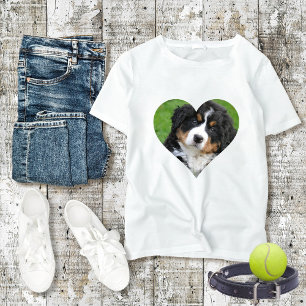 T-shirt Photo personnalisée, De la maman du chien du coeur