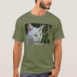 T-shirt Photo Personnalisée Et Texte Personnalisé Meilleur<br><div class="desc">Photo et texte personnalisés T-shirts personnalisés Best Cat Dad de Ricaso - ajoutez votre propre photo,  votre art et votre texte à cette chemise personnalisable - idéal pour la fête des pères ou n'importe quel jour</div>