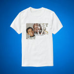 T-shirt Photo Personnalisée Et Texte Personnalisé Meilleur<br><div class="desc">Photo et texte personnalisés T-shirts Best Dad Ever de Ricaso - ajoutez votre propre photo,  votre art et votre texte à cette chemise personnalisable - idéal pour la fête des pères ou n'importe quel jour</div>