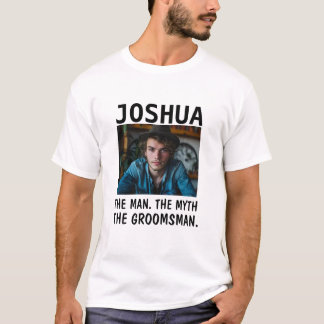 T-shirt Photo personnalisée Groomsmen Cadeau Homme Mythe
