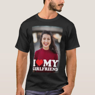 T-shirt Photo personnalisée J'aime ma petite amie