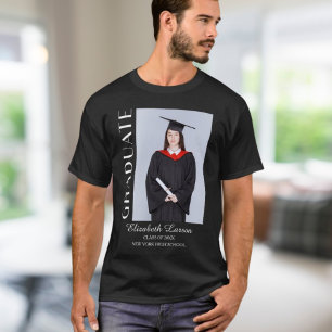T-shirt Photo personnalisée Moderne Élégant Partie de Grad
