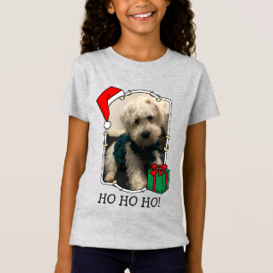 T-Shirt Photo personnalisée Noël Père Noël Pet HO HO HO HO