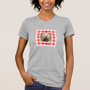 T-shirt Photo personnalisée Rouge et blanc Pays Agritouris