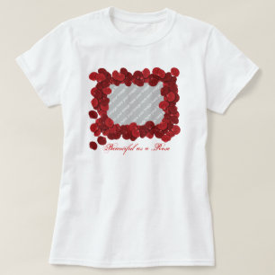 T-shirt photo pétale Rose personnalisable