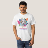 T-shirt Photo pour animaux de compagnie, éditable cadre d' (Devant entier)