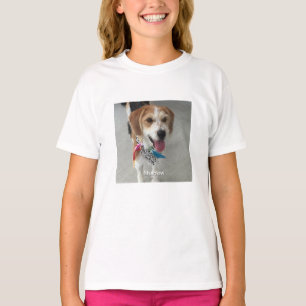 T-shirt Photo pour animaux de compagnie ou photo et nom de