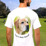 T-shirt Photo Précédente Personnalisée Et Texte Facultatif<br><div class="desc">Téléchargez une photo, customisez le texte et créez facilement votre t-shirt photo personnalisé. Cliquez sur MODIFIER LA CONCEPTION pour modifier la couleur du texte. Vous pouvez TRANSFÉRER ce DESIGN sur d'autres produits Zazzle et l'ajuster à la plupart des articles Zazzle. Les conceptions Studio standard sont faites dans des graphiques haute...</div>