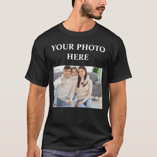 T-shirt Photo Shirt, Custom Shirt With Photo, Custom Photo (Devant)