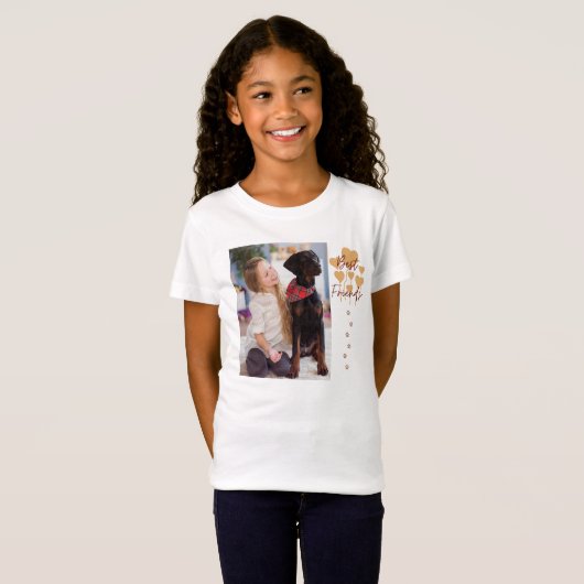 T-shirt photo simple Amoureux des chiens moderne (Devant entier)