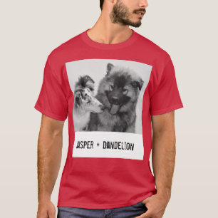 T-shirt Photo simple, moderne personnalisée pour animaux d