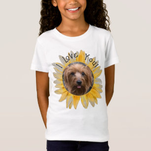 T-Shirt Photo SunflowerI Love You Personnalisé