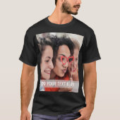 T-shirt Photo & Texte ou nom personnalisé (Devant)
