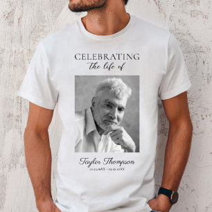 T-shirt photo tribut mémorial blanc