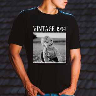 T-shirt Photo Vintage & Année Anniversaire Noir Et Blanc