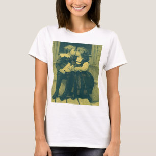 T-shirt Photo vintage d'amour et de romance, Enfants s'emb