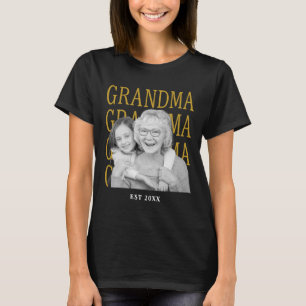 T-shirt Photo vintage de grand-mère Anniversaire des grand