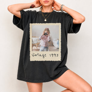 T-shirt Photo Vintage Personnalisé Et Anniversaire Nostalg