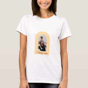 T-shirt Photo Vintage personnalisée et année