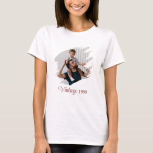 T-shirt Photo Vintage personnalisée et année