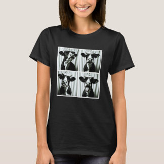 T-shirt Photobooth de compagnie de visage de vache mignon