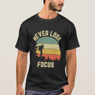 T-shirt Photographe amusant Caméra de chemise ne jamais p