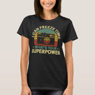 T-shirt Photographe amusant je peux congeler la photograph