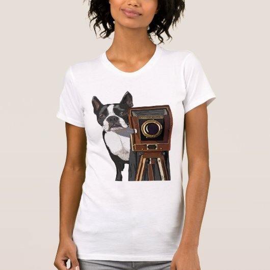 T-shirt Photographe Boston Terrier 2 (Devant)