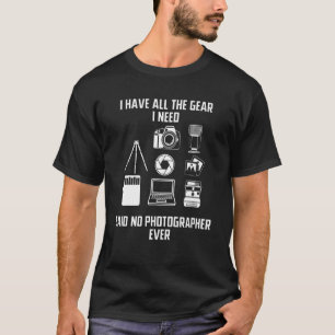 T-shirt Photographe Caméra