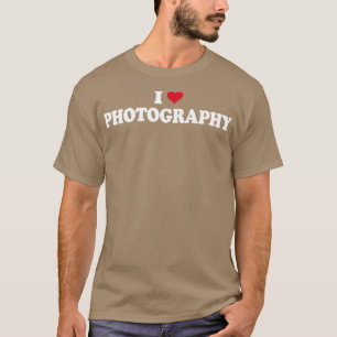 T-shirt Photographe Caméra I Love Photography