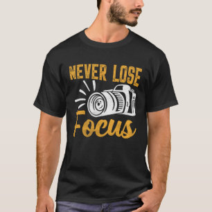 T-shirt Photographe Caméra Photo Photographie Ne jamais pe