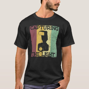 T-shirt Photographe Capturant Le Camer De Photographie Lum