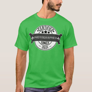 T-shirt Photographe (Certifié) cadeau depuis 2021