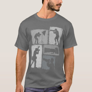 T-shirt Photographe Collage Vintage Photographie Hommes Ph
