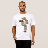 T-shirt Photographe d'aventure garçon avec caméra (Devant entier)