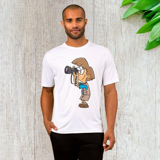 T-shirt Photographe d'aventure garçon avec caméra