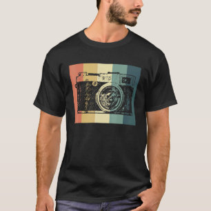 T-shirt Photographe de caméra vintage