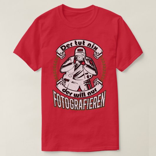 T-shirt Photographe Dit drôle Cadeau (Design devant)