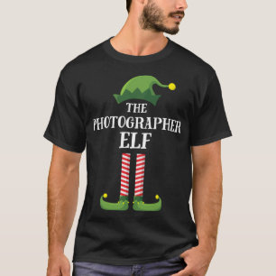 T-shirt Photographe Elf Correspondant Famille de Noël P