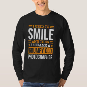 T-shirt Photographe Je souriais Design pour la photographi