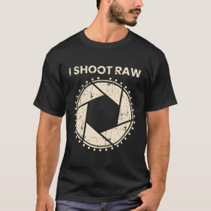 T-shirt Photographe Je Tire Caméra Brut Bezel