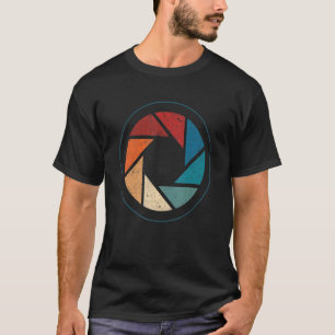 T-shirt Photographe Lens Photographes Retro Caméra Photo