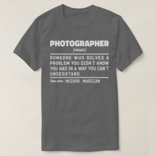 T-shirt Photographe Noun Cool Photographie Humour Citation